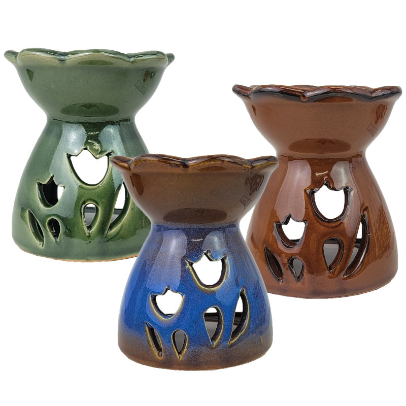 Flower Trio 4" Porcelain Oil Warmers
