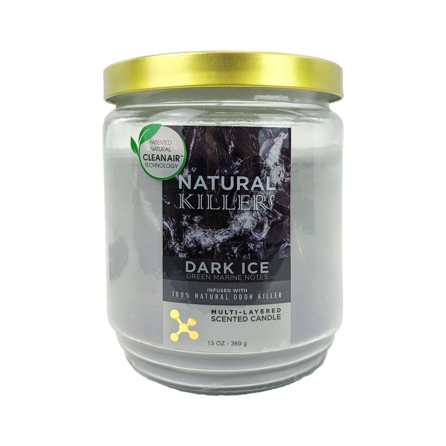 Natural Killers Odor-Killing Scented 13oz Candle, Dark Ice Scent