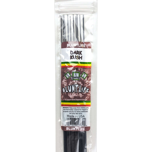 Dark Kush Scent 10.5" BluntLife Incense, 12-Stick Pack