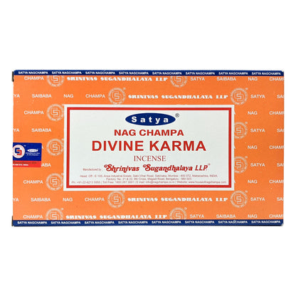 Satya Nag Champa Divine Karma Incense Sticks, 15g Pack