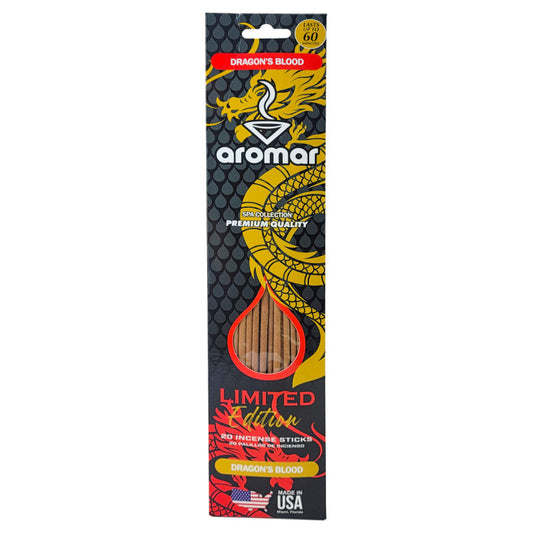Dragon's Blood Scent 11" Aromar Incense Sticks, 20-Stick Pack