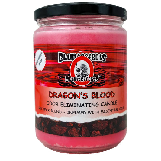 Dragon's Blood 5" Blunteffects Odor Eliminating Glass Jar Candle