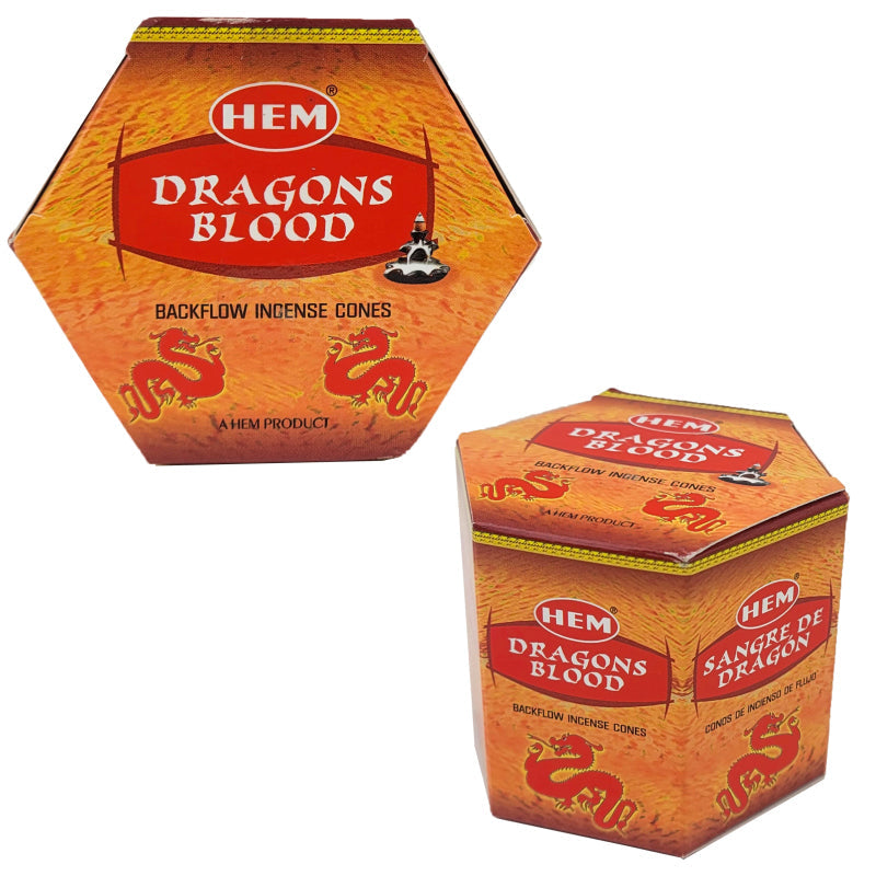 HEM Backflow Incense Cones, 40 Cone Pack, Dragon's Blood