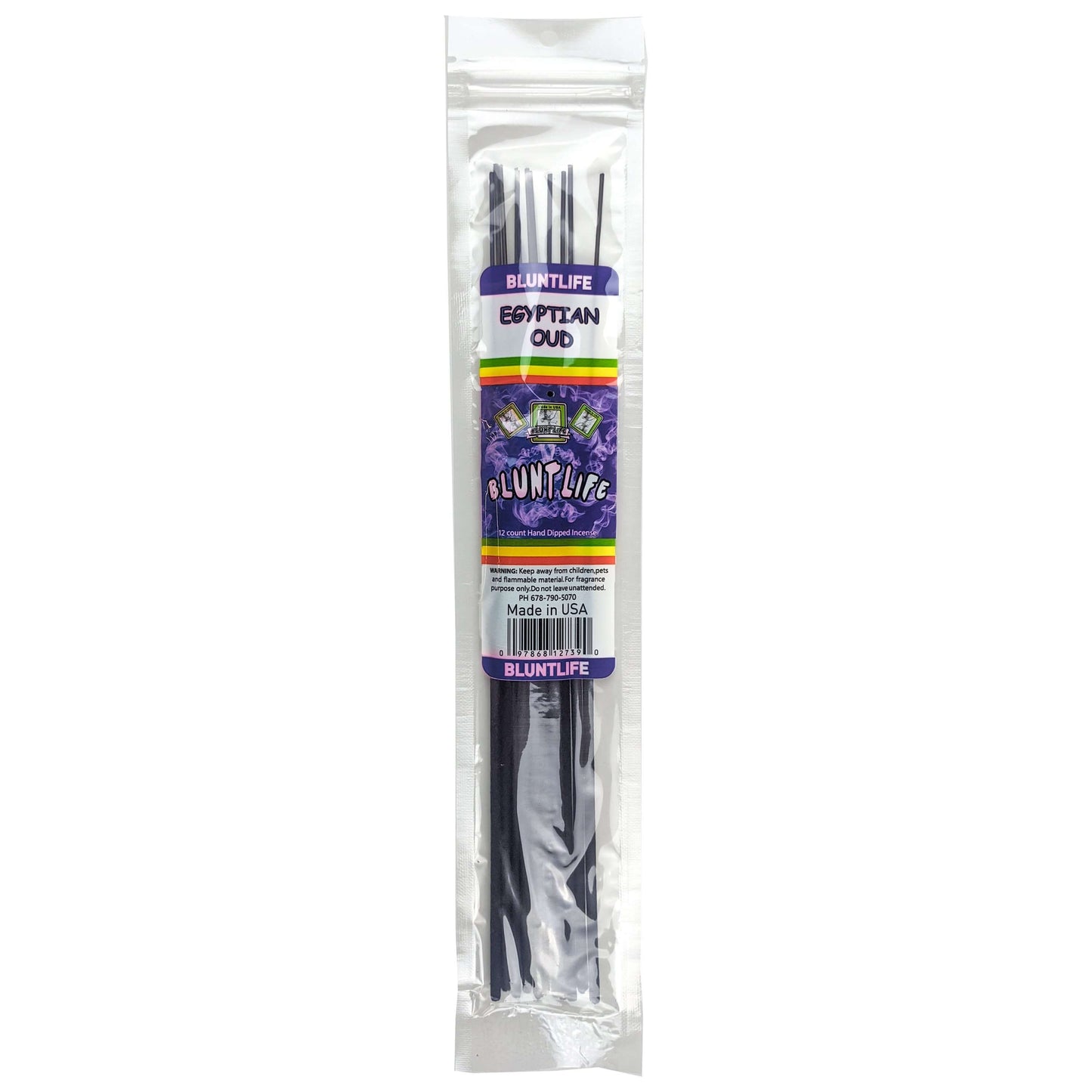Egyptian Oud Scent 10.5" BluntLife Incense, 12-Stick Pack