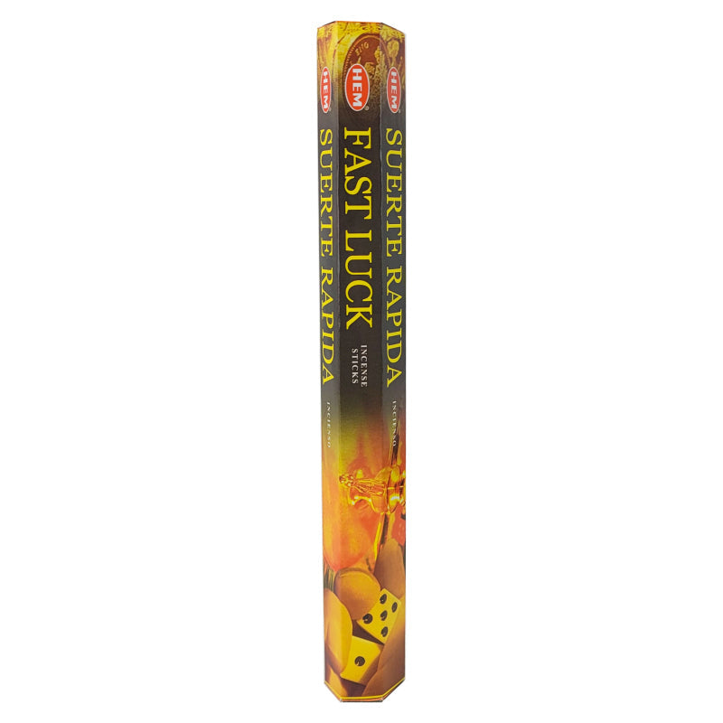 HEM Incense Sticks 20-Stick Hex Packs, Fast Luck Scent