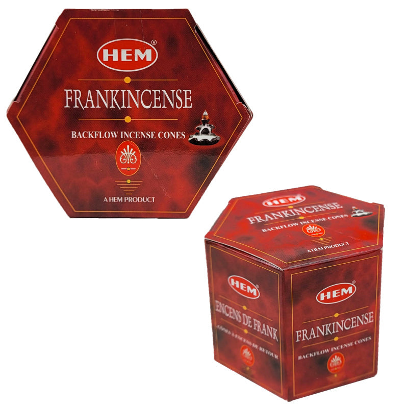 HEM Backflow Incense Cones, 40 Cone Pack, Frankincense