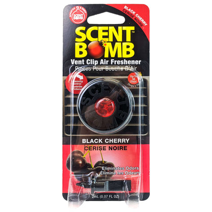 Scent Bomb Vent Clip Air Freshener, Black Cherry Scent
