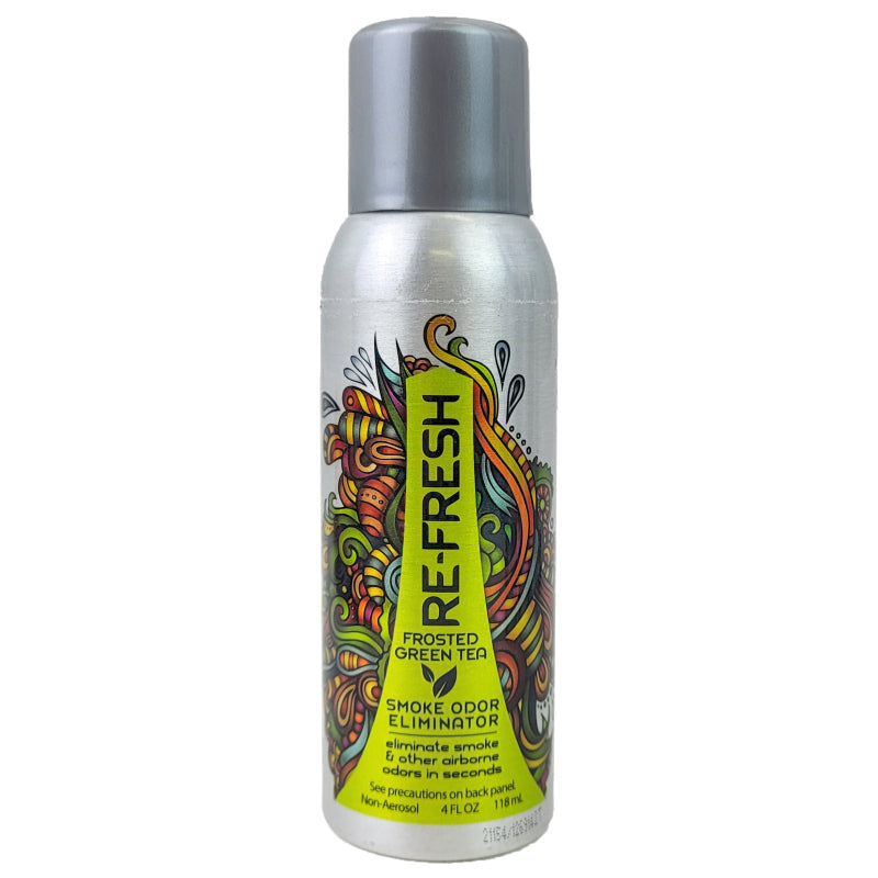 Frosted Green Tea Scent Re-Fresh Smoke Odor Eliminator Can Spray, 4oz
