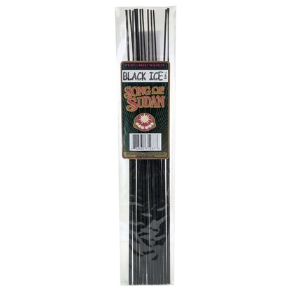 Song Of Sudan Handmade 11" Incense Sticks - Black Ice Type Scent - 12 Sticks