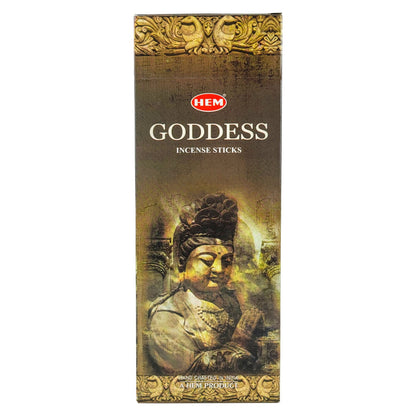 HEM Incense Sticks 20-Stick Hex Packs, Goddess Scent