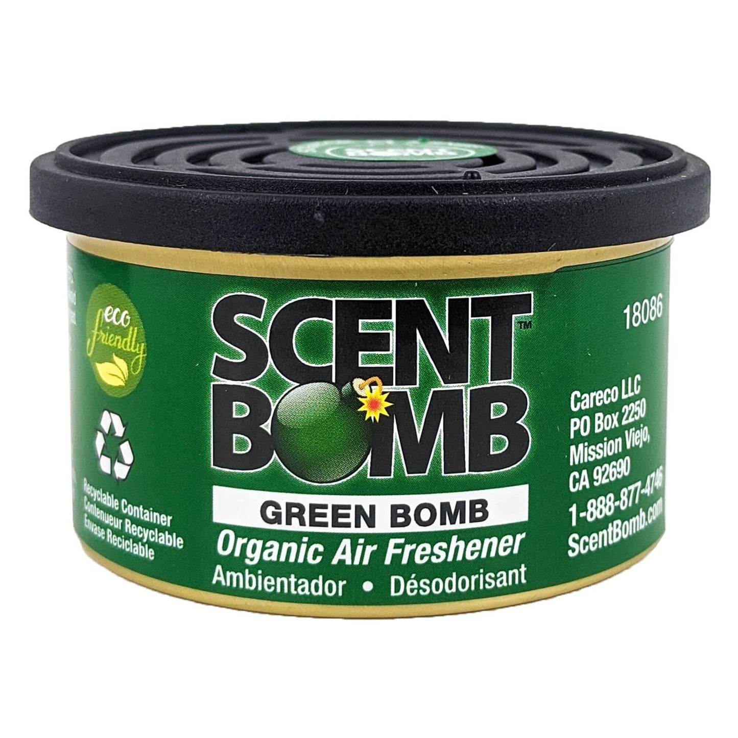 Green Bomb Scent Bomb Organic Air Freshener Scent Can