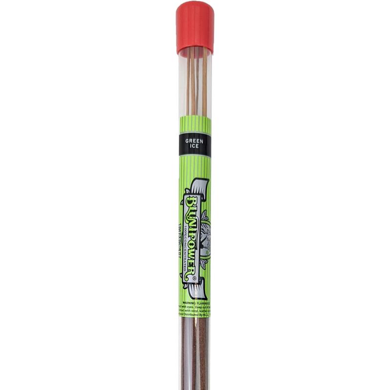 Green Ice Scent Blunt Power 17" Incense Sticks, 5-7 Sticks