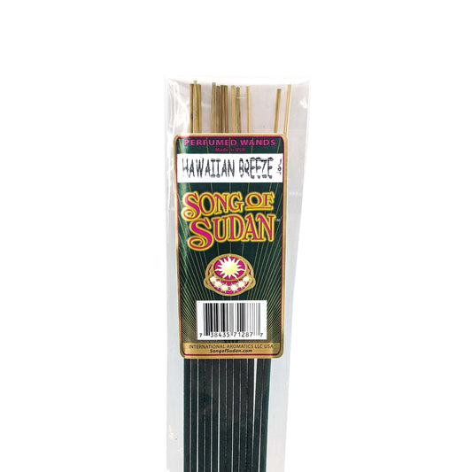 Song Of Sudan Handmade 11" Incense Sticks - Hawaiian Breeze Type Scent - 12 Sticks