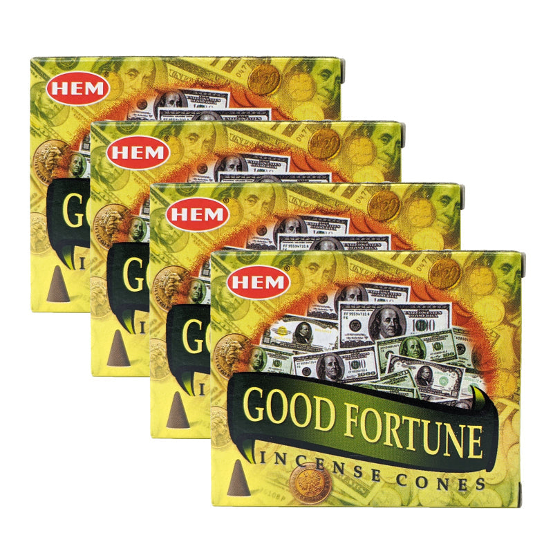 HEM Good Fortune Scent Incense Cones, 10 Cone Pack