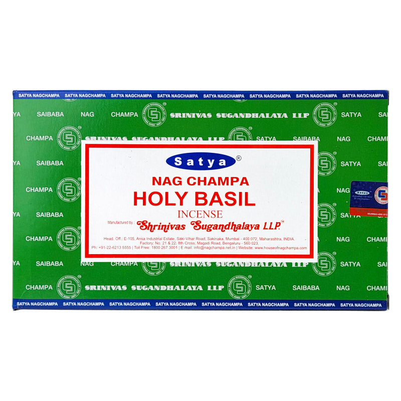 Satya Holy Basil Scent Incense Sticks, 15g Pack