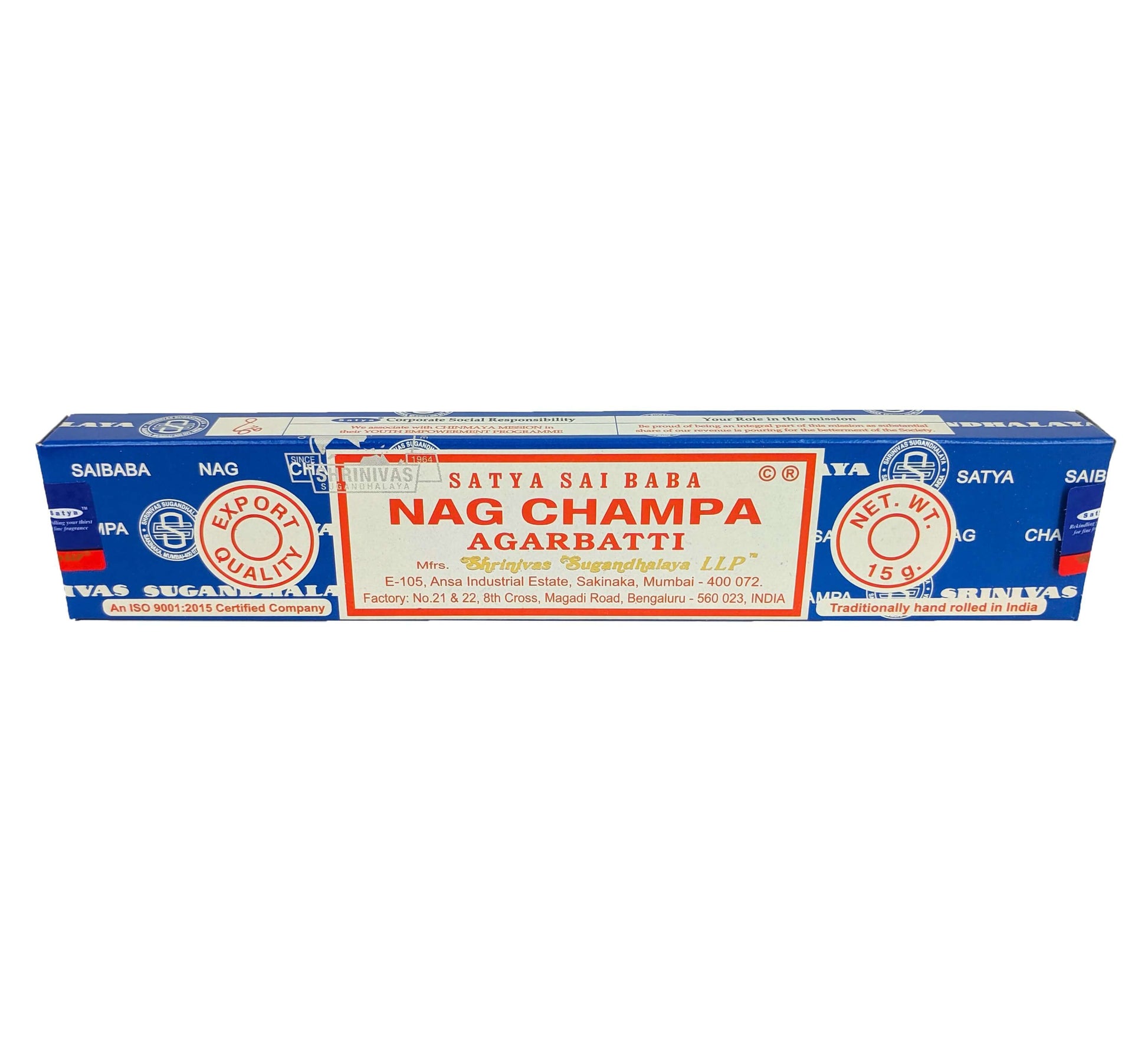 Satya Nag Champa Incense 1