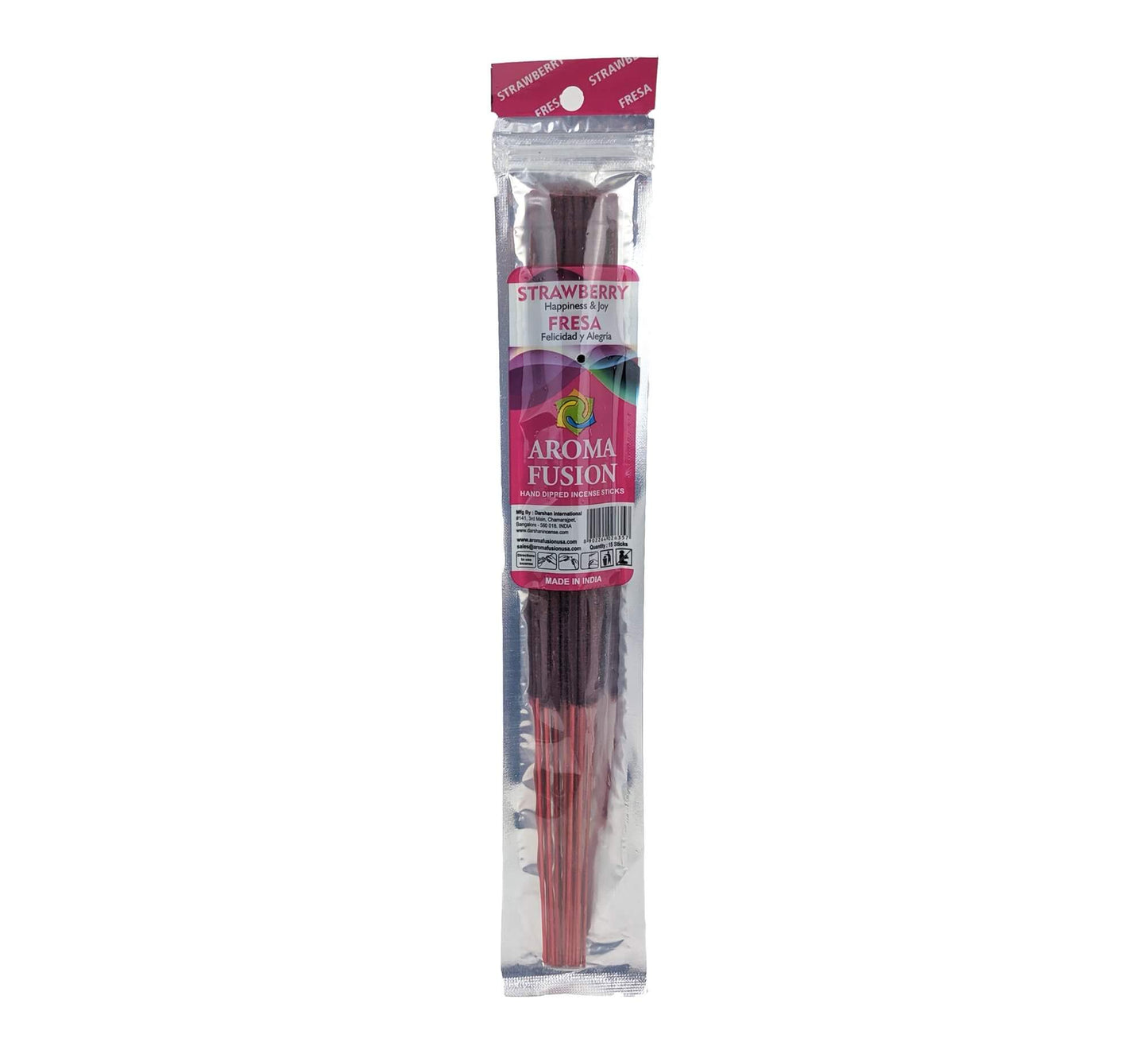 Aroma Fusion 11" Incense Sticks - Strawberry Scent