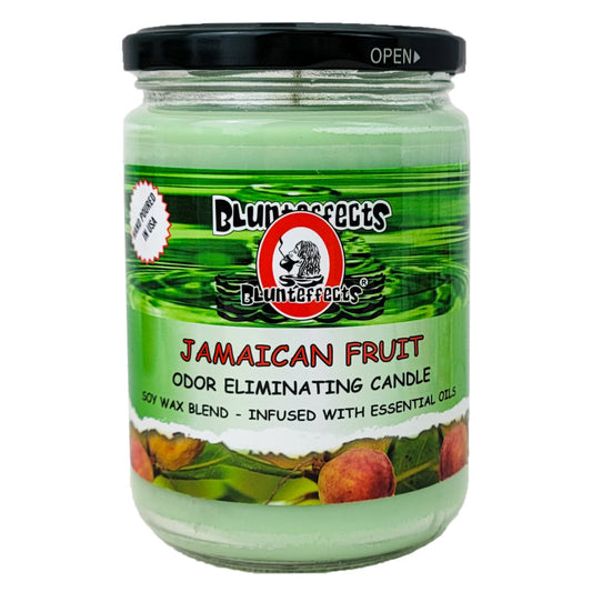 Jamaican Fruit 5" Blunteffects Odor Eliminating Glass Jar Candle