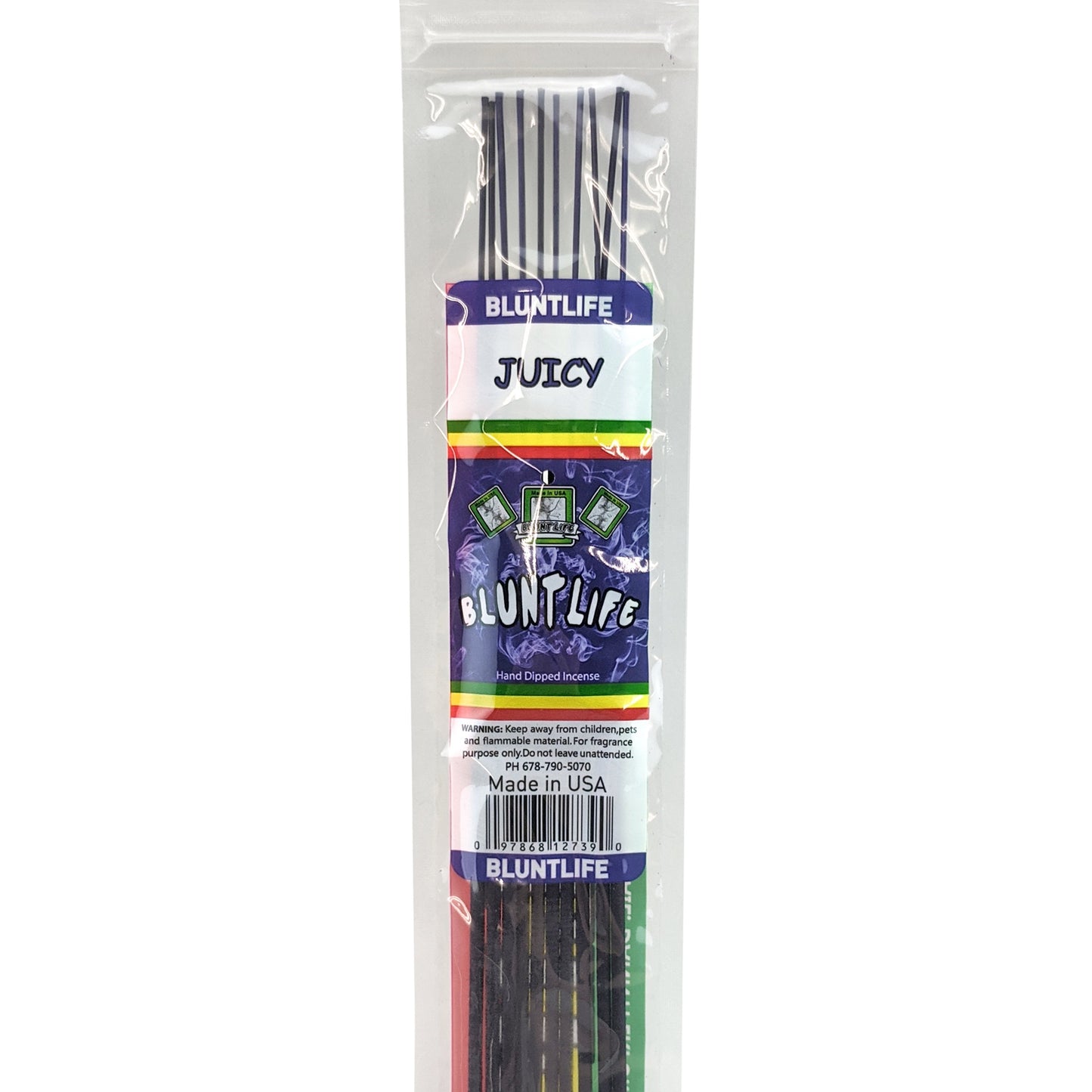 Juicy Scent 10.5" BluntLife Incense, 12-Stick Pack