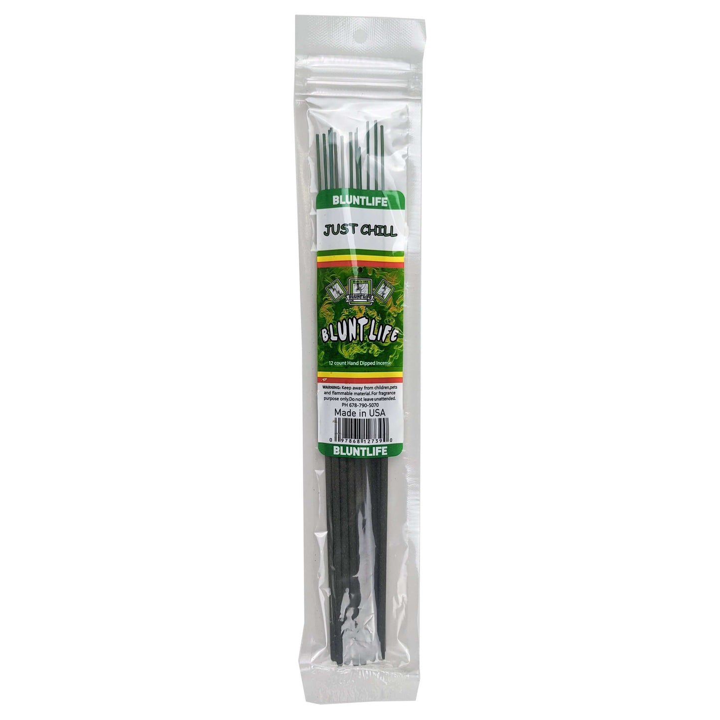 Just Chill Scent 10.5" BluntLife Incense, 12-Stick Pack