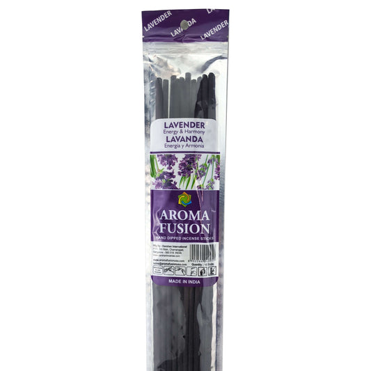 Lavender Scent Aroma Fusion 19" Jumbo Incense, 10-Stick Pack