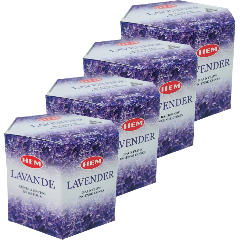HEM Backflow Incense Cones, 40 Cone Pack, Lavender
