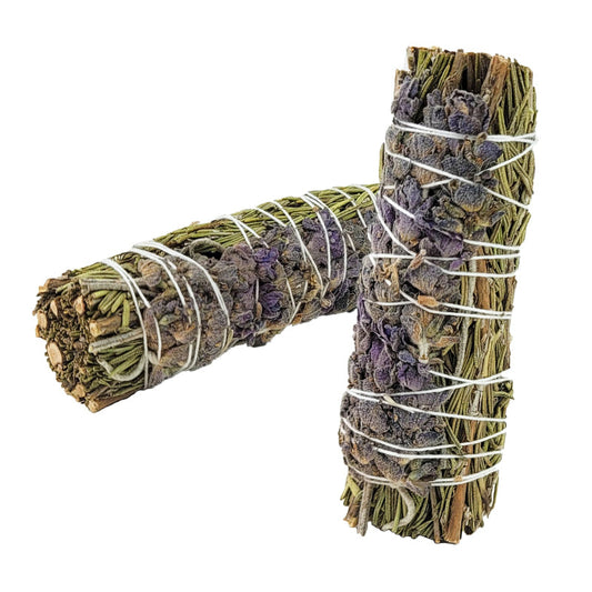 Lavender & Rosemary 4" Bundle Smudge Stick