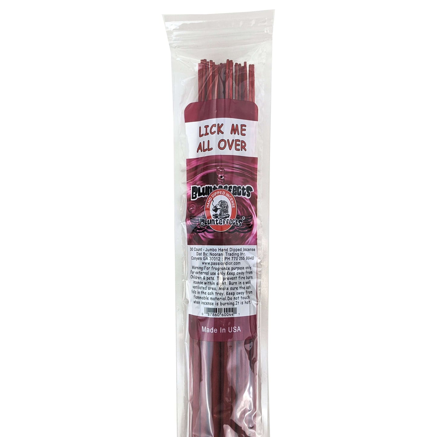Lick Me All Over Scent, 19" BluntEffects Jumbo Incense