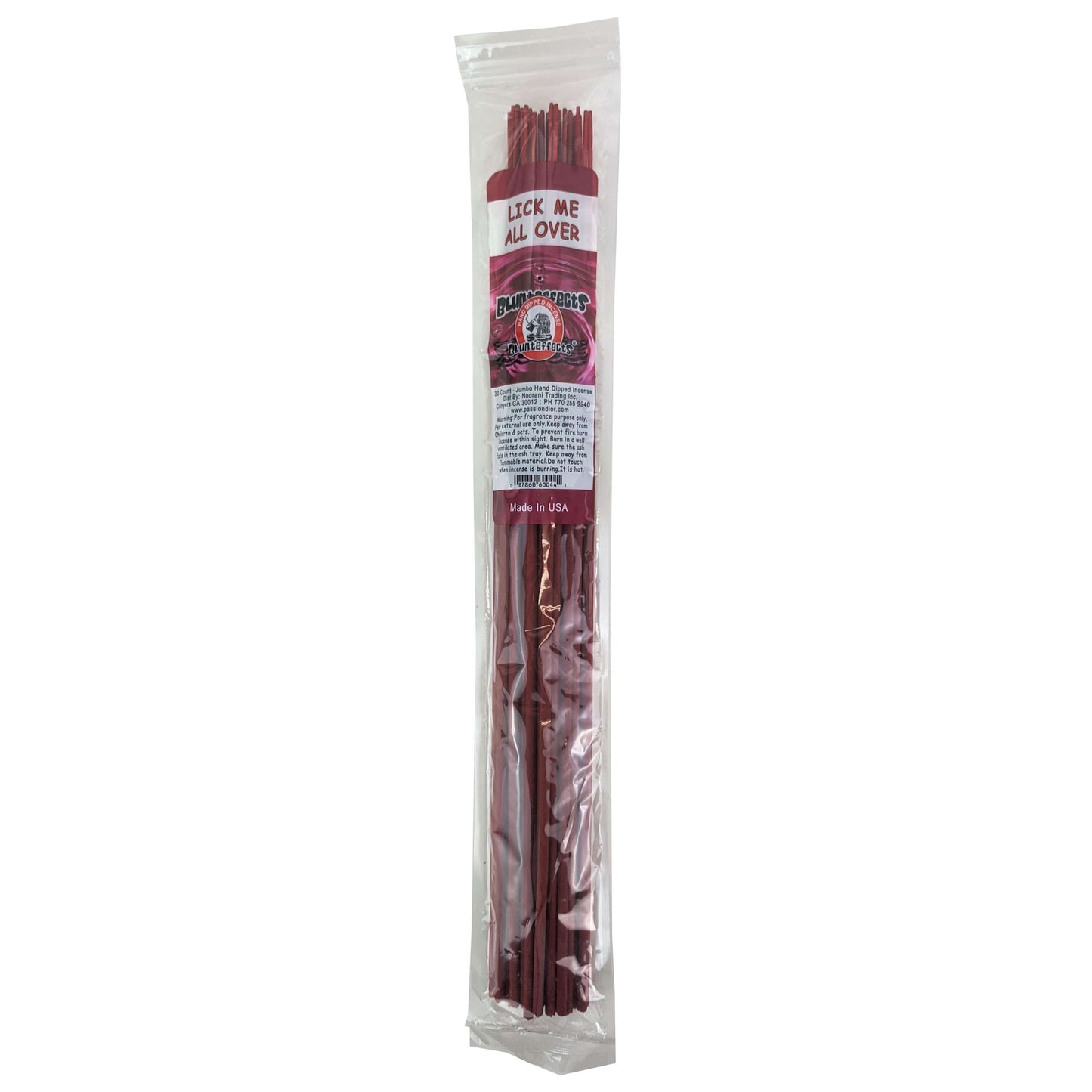 Lick Me All Over Scent, 19" BluntEffects Jumbo Incense