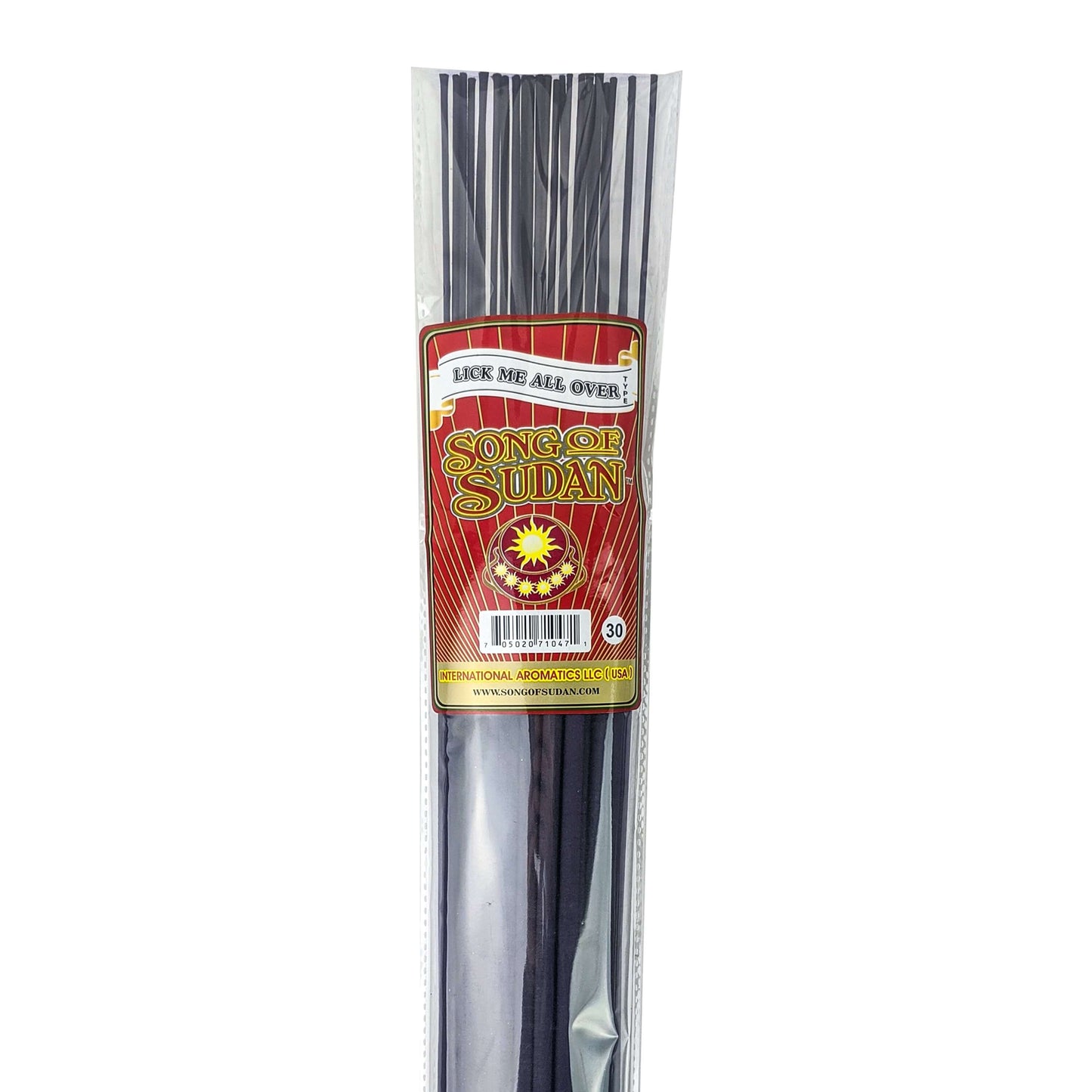 Lick Me All Over Type Scent, Song Of Sudan 19" Jumbo Incense
