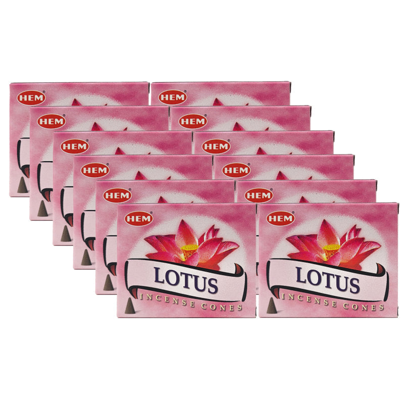 HEM Lotus Scent Incense Cones, 10 Cone Pack