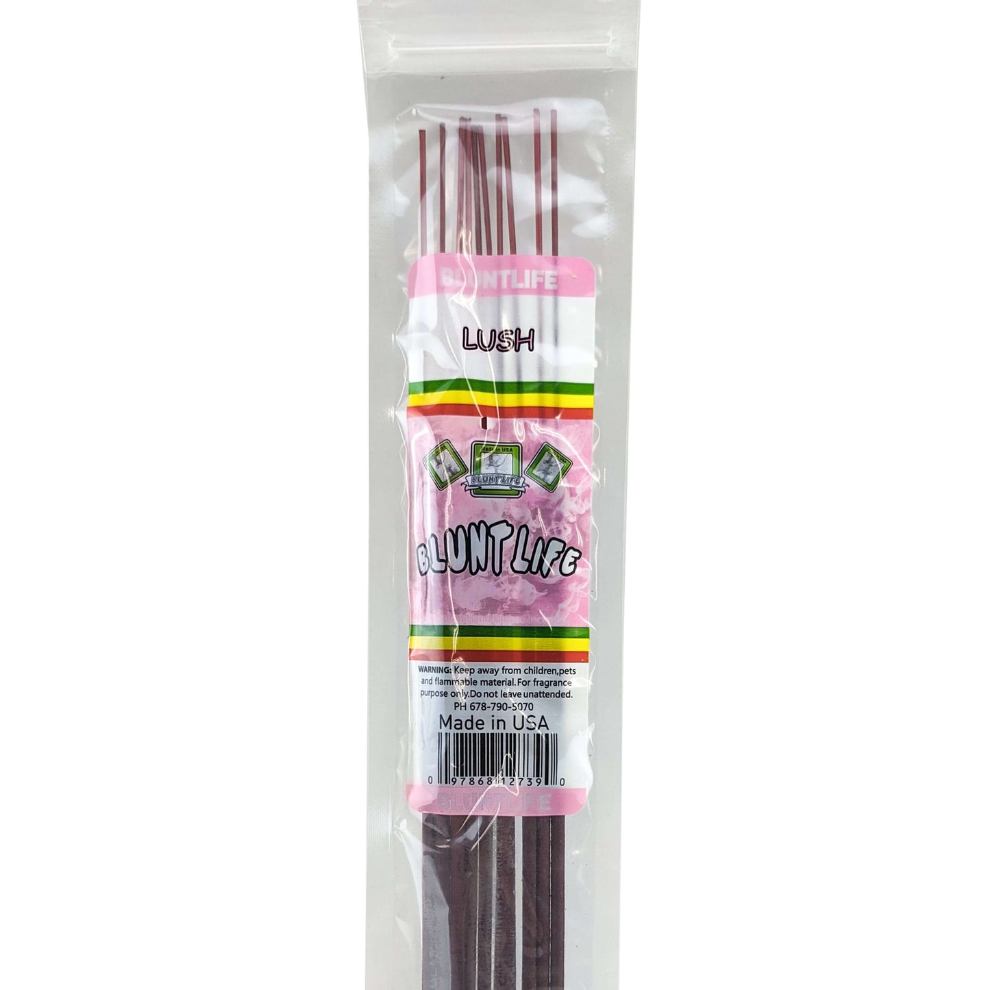 Lush Scent 10.5" BluntLife Incense, 12-Stick Pack