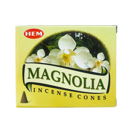 HEM Magnolia Scent Incense Cones, 10 Cone Pack