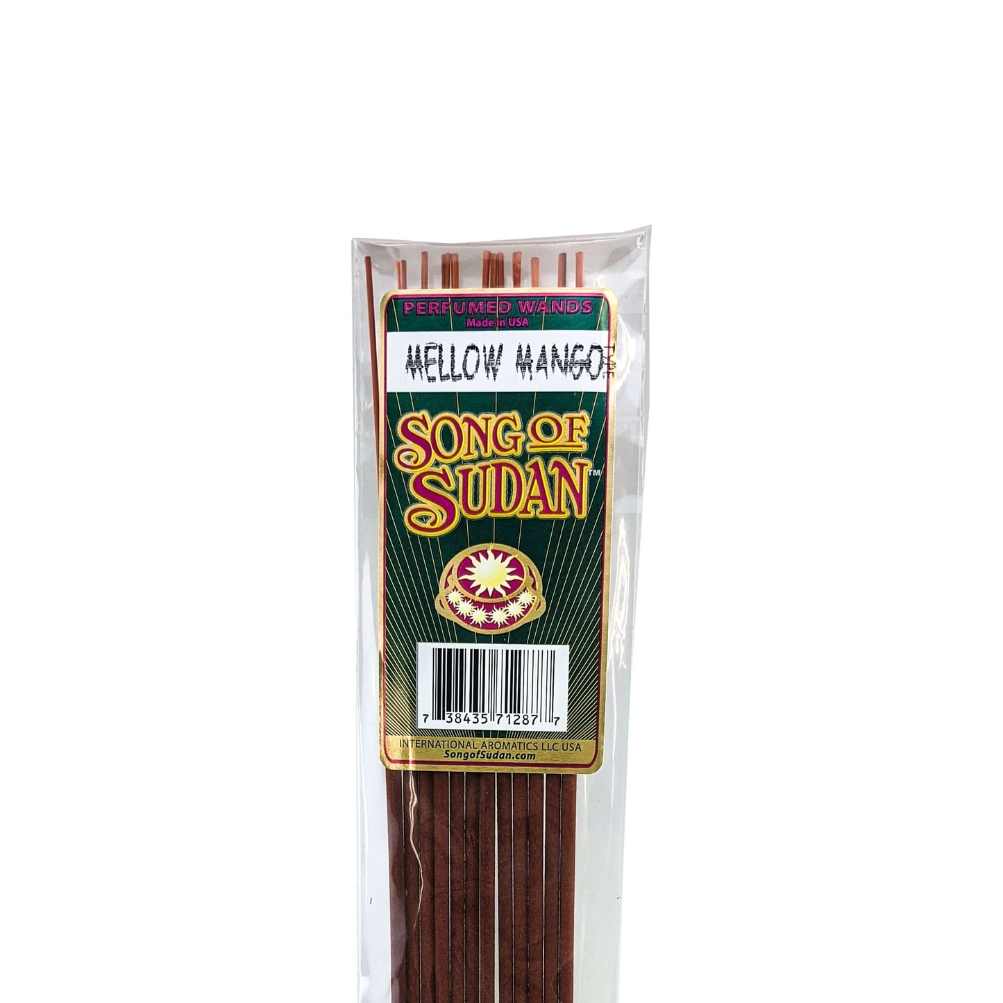 Song Of Sudan Handmade 11" Incense Sticks - Mellow Mango Type Scent - 12 Sticks