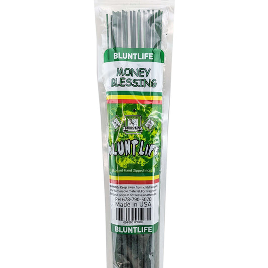 Money Blessing Scent 19" BluntLife Jumbo Incense, 30-Stick Pack