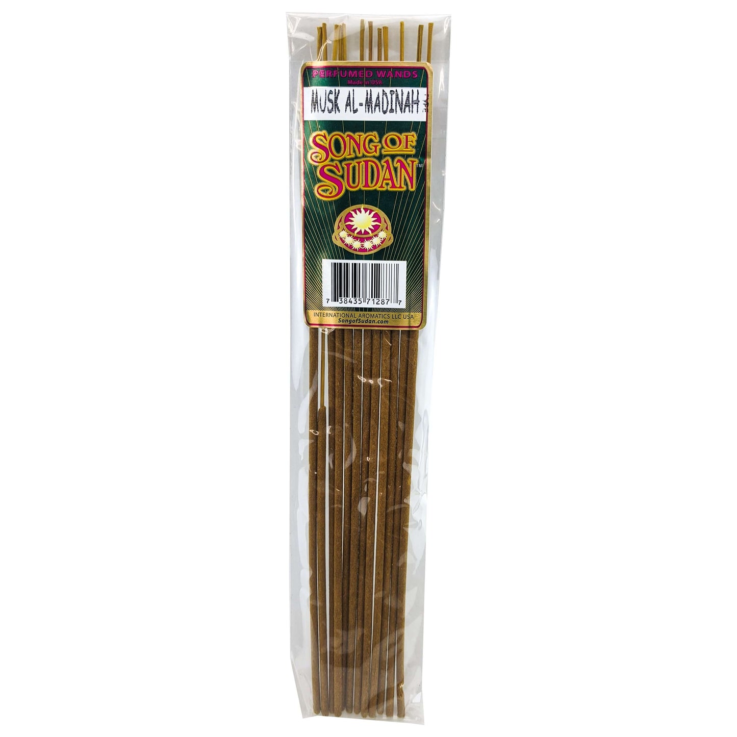 Song Of Sudan Handmade 11" Incense Sticks - Musk Al-Madinah Type Scent - 12 Sticks
