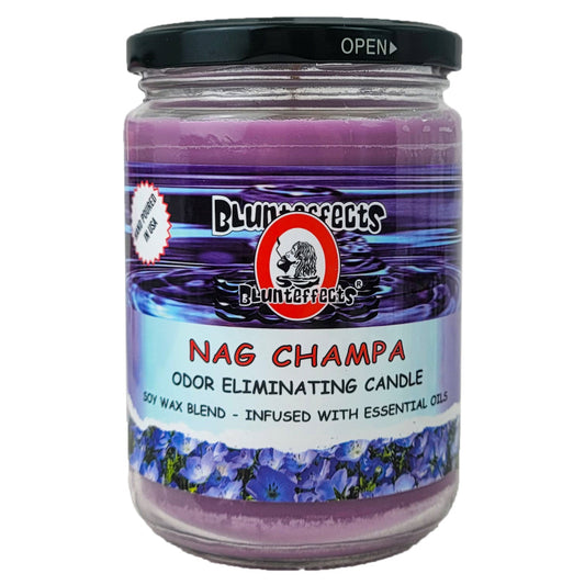 Nag Champa 5" Blunteffects Odor Eliminating Glass Jar Candle
