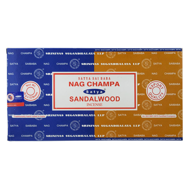 Satya Nag Champa Sandalwood Incense Sticks 16g Combo Pack satya-nag-champa-sandalwood-incense-sticks-16g-combo-pack
