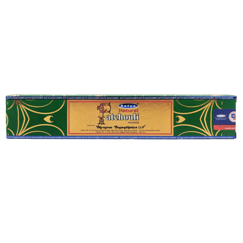 Satya Natural Patchouli Incense Sticks, 15g Pack