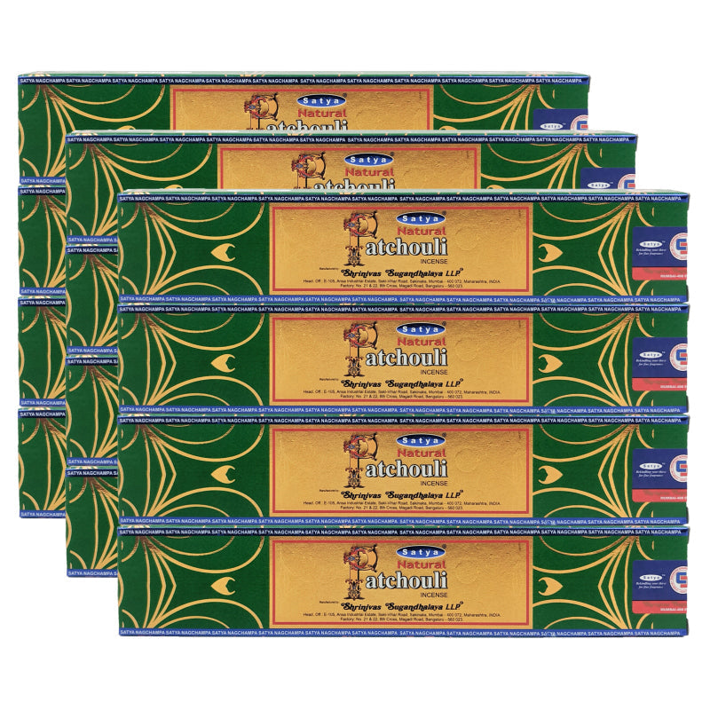 Satya Natural Patchouli Incense Sticks, 15g Pack