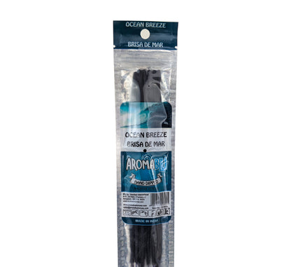 AromaBlu Hand Dipped 11" Incense Sticks, Ocean Breeze Scent