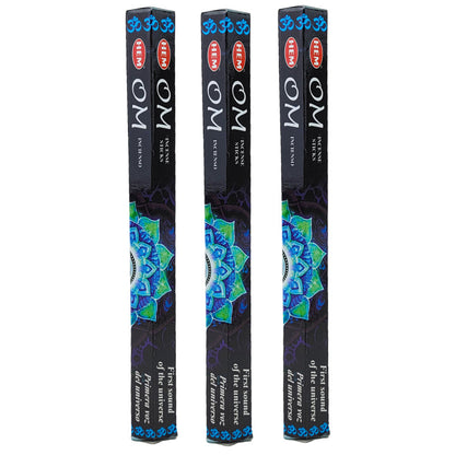 HEM Incense Sticks 20-Stick Hex Packs, OM Scent