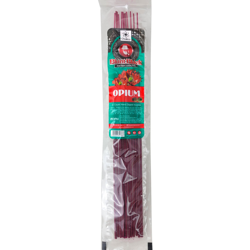 Opium Scent 10.5" Blunt Black Incense, 12-Stick Pack