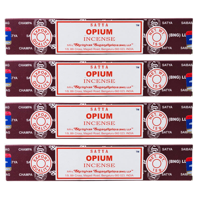 Opium Scent Incense Sticks by Satya BNG, 15g Packs