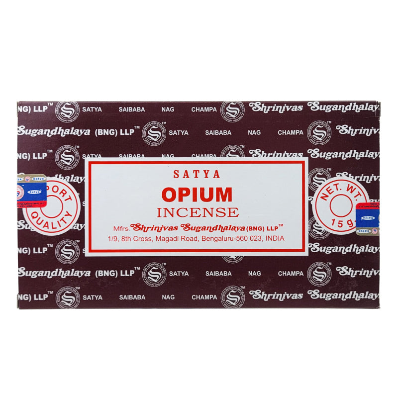 Opium Scent Incense Sticks by Satya BNG, 15g Packs