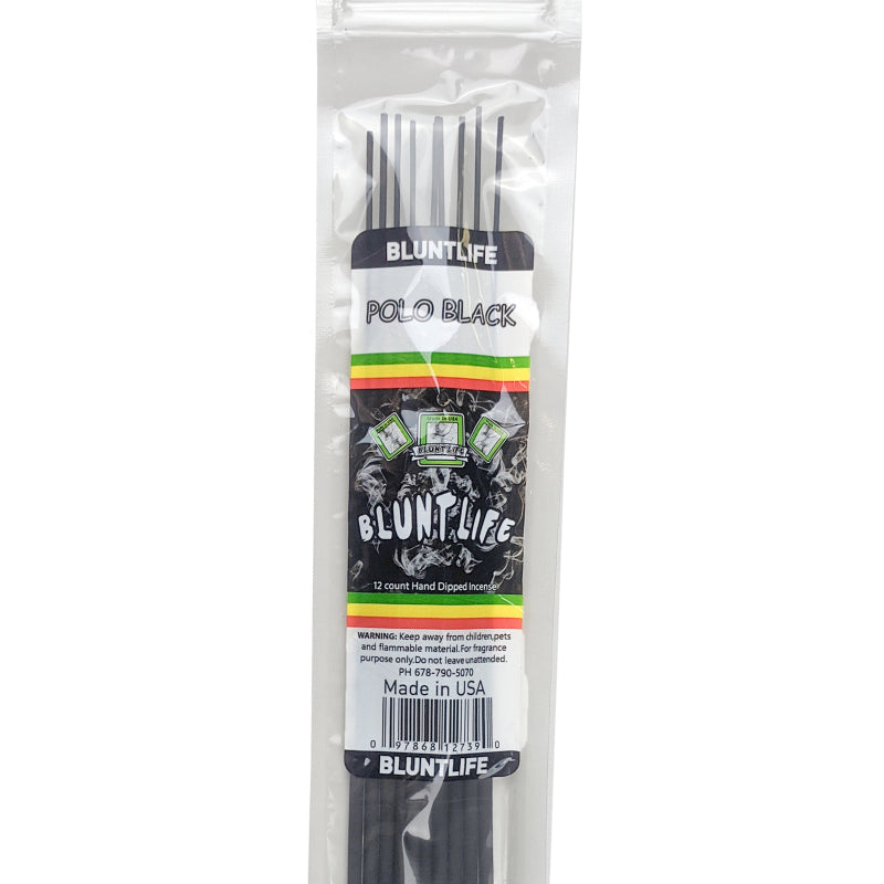 P. Black TYPE Scent 10.5" BluntLife Incense, 12-Stick Pack