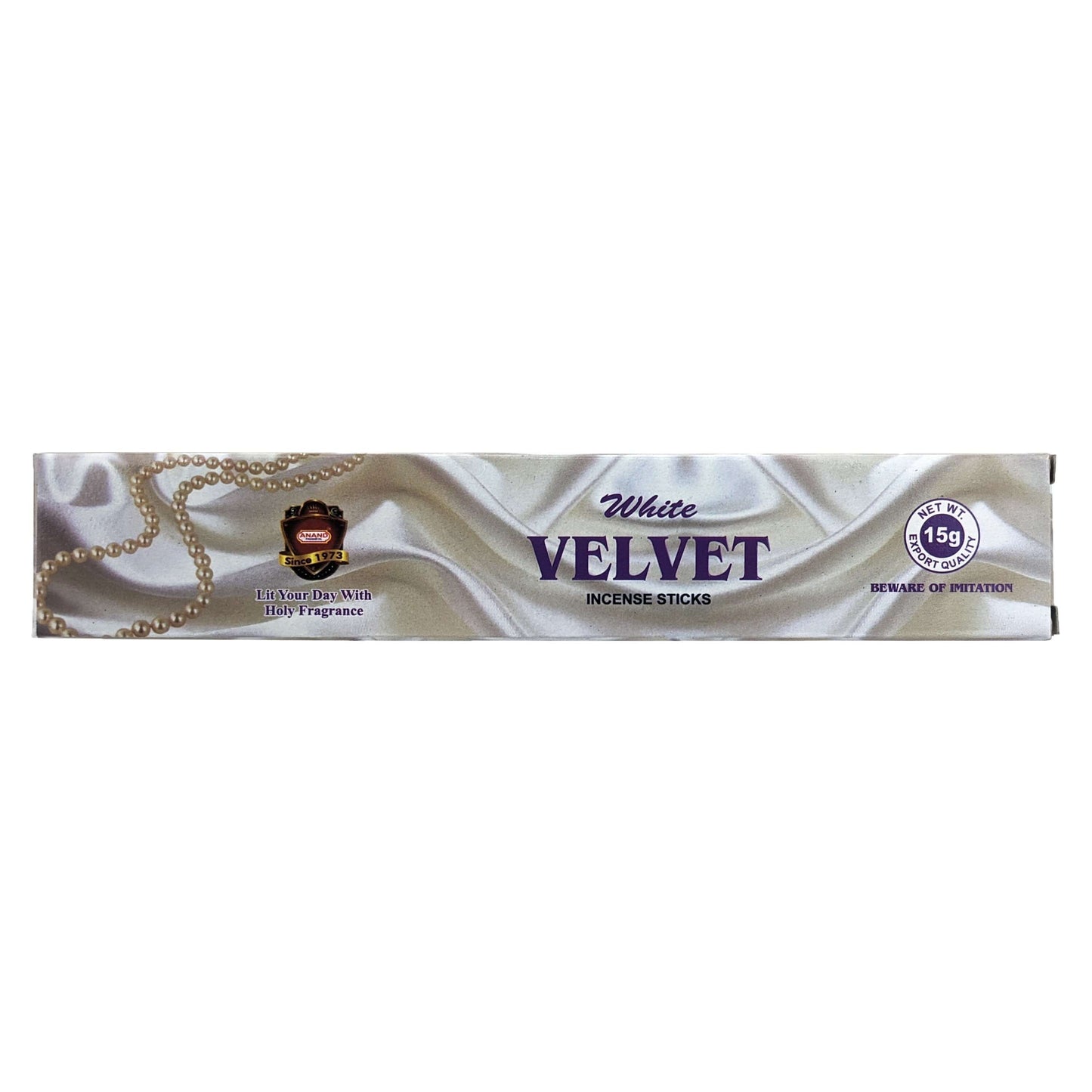 Anand White Velvet Incense Sticks, 15g Pack