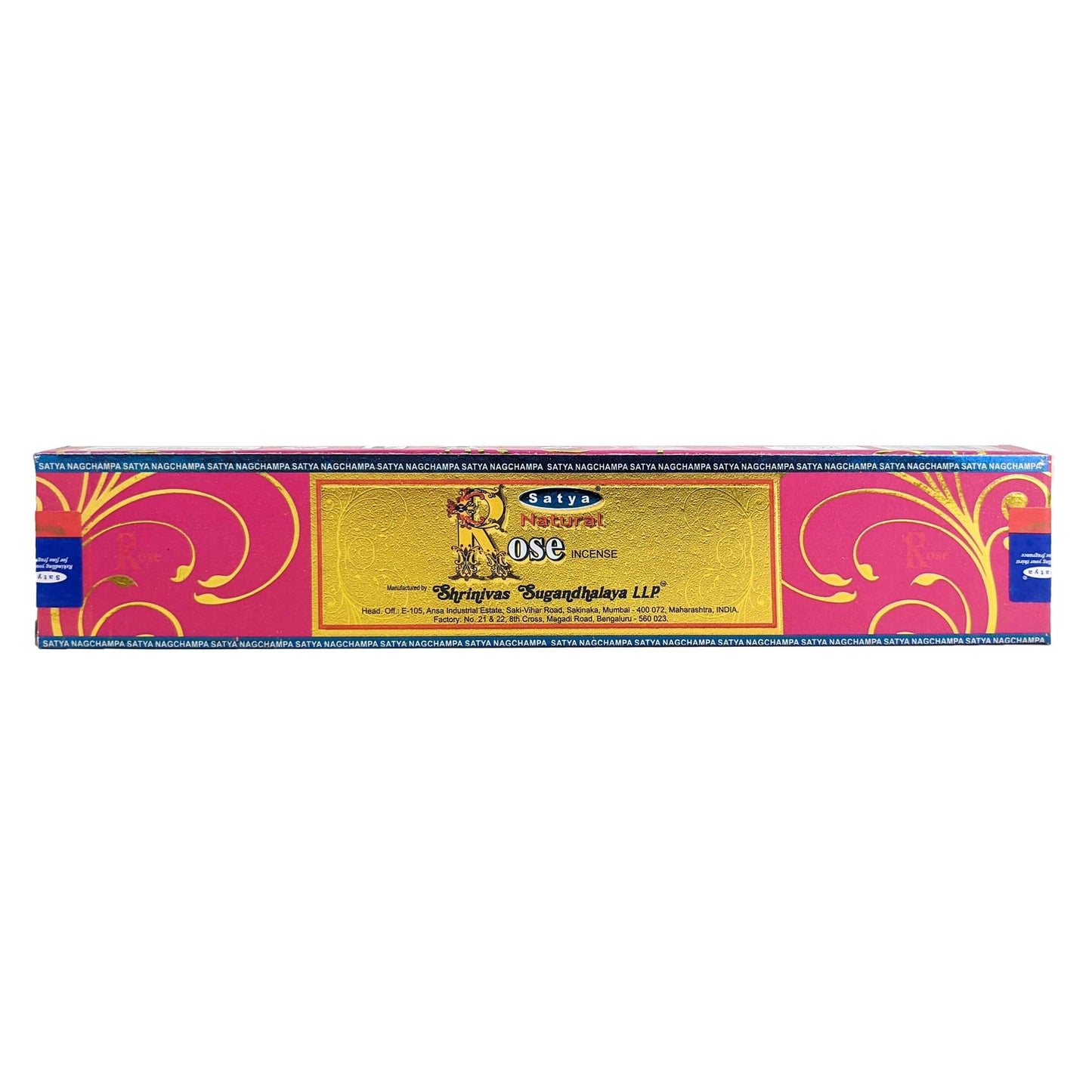 Satya Natural Rose Incense Sticks, 15g Pack