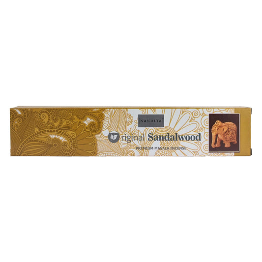 Nandita Original Sandalwood Incense Sticks, 15g Pack