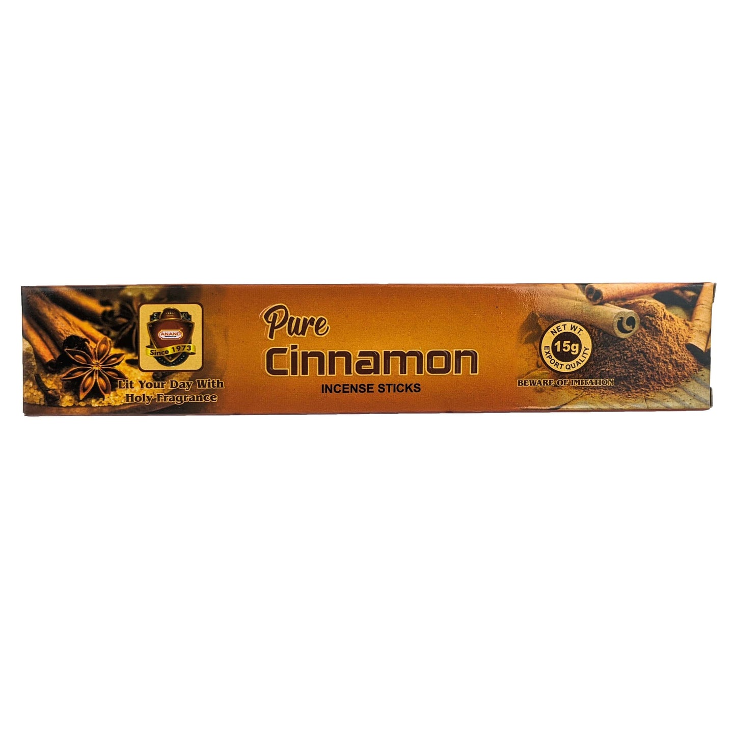 Anand Pure Cinnamon Incense Sticks, 15g Pack